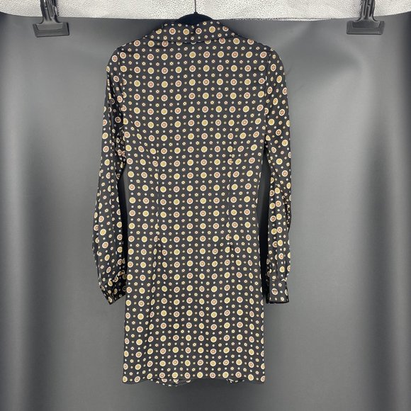 Nasty Gal Chain Print Tie Front Shirt Dress - Picture 6 of 10